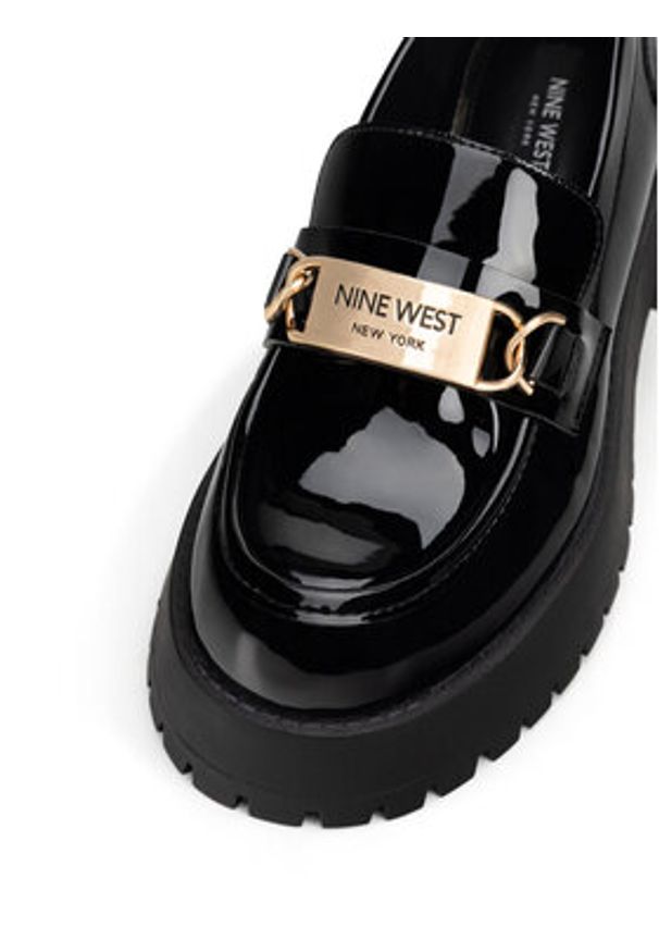 Nine West Loafersy WFA2998-1 Czarny. Kolor: czarny. Materiał: skóra