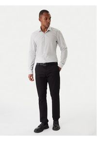Hugo - HUGO Koszula Kenno 50555318 Biały Slim Fit. Kolor: biały. Materiał: bawełna #4