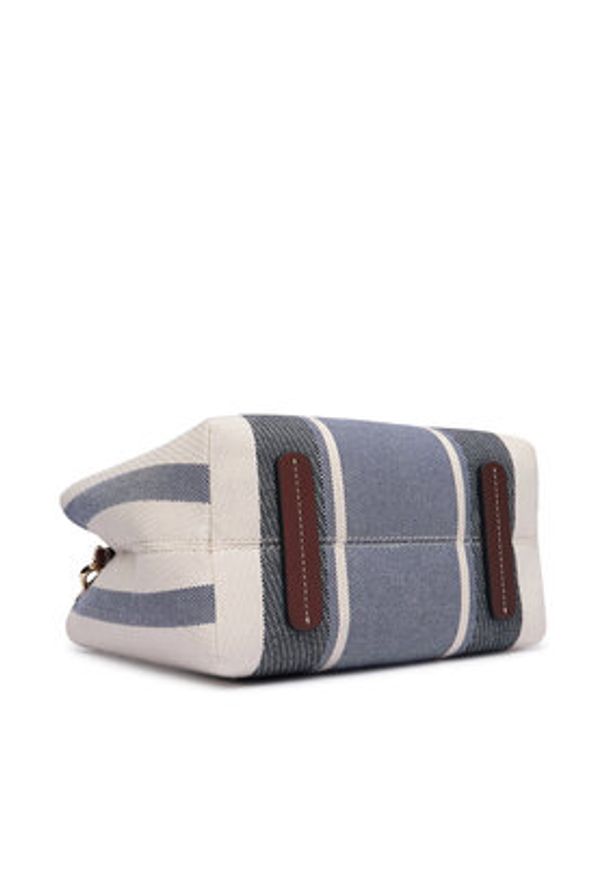 TOMMY HILFIGER - Tommy Hilfiger Torebka Th City Mini Satchel Jacquard AW0AW18732 Niebieski. Kolor: niebieski