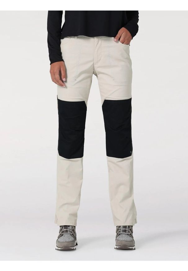 Wrangler - WRANGLER REINFORCED SOFTSHELL PANT DAMSKIE SPODNIE MATERIAŁOWE ELMWOO WC2GAW17D. Materiał: softshell, materiał