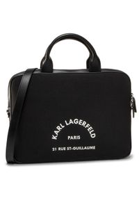 Karl Lagerfeld - Torba na laptopa KARL LAGERFELD. Kolor: czarny