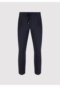 Pako Lorente - PAKO LORENTE – Spodnie garniturowe w kolorze granatowym. Kolor: niebieski. Materiał: elastan, poliamid. Wzór: gładki #3