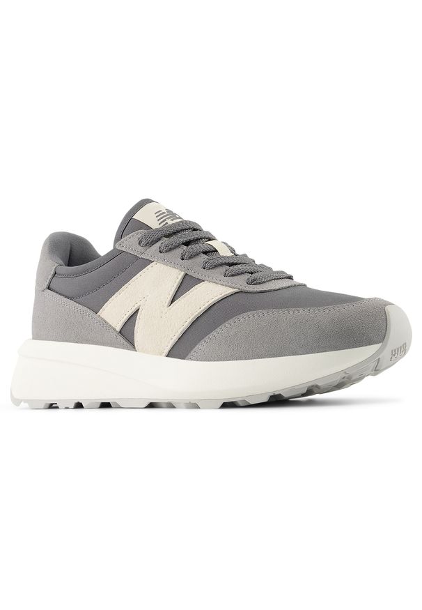 Buty unisex New Balance U370PD – szare. Kolor: szary. Materiał: zamsz, skóra. Szerokość cholewki: normalna. Sezon: lato