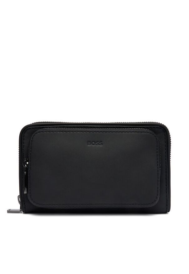 BOSS Nerka New Crosstown 50557797 Czarny. Kolor: czarny. Materiał: skóra