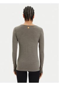 Brubeck Koszulka techniczna LS1415W Szary Slim Fit. Kolor: szary. Materiał: syntetyk #5