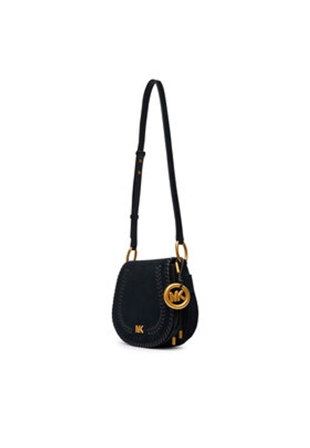 MICHAEL Michael Kors Torebka 30S6AQ5M6O Czarny. Kolor: czarny. Materiał: skórzane, zamszowe