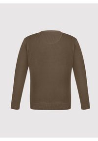 Pako Lorente - PAKO LORENTE - Brązowy sweter męski o-neck. Kolor: niebieski, brązowy. Materiał: bawełna. Sezon: jesień #7
