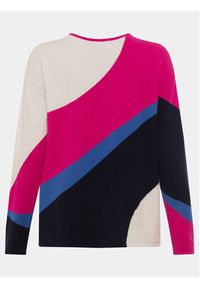 Olsen Sweter 11004143 Kolorowy Regular Fit. Materiał: syntetyk. Wzór: kolorowy