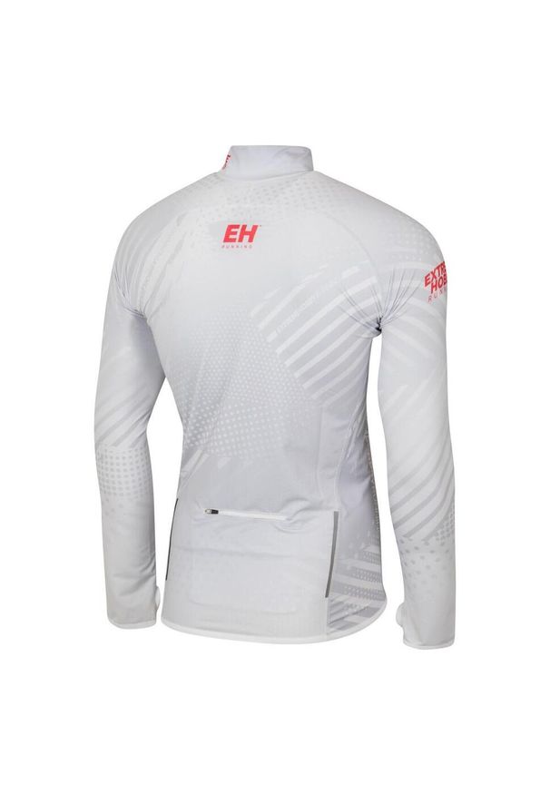 Bluza męska do biegania rozpinana EXTREME HOBBY POLSKA PRIME. Kolor: biały. Materiał: poliester, elastan. Sezon: jesień, wiosna. Sport: bieganie