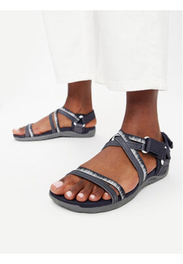 Merrell Sandały Terran 3 Cush Lattice J002718 Granatowy. Kolor: niebieski. Materiał: nubuk, skóra