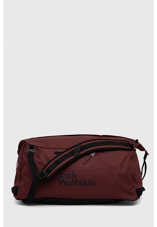 Jack Wolfskin torba kolor bordowy. Kolor: czerwony. Materiał: materiał