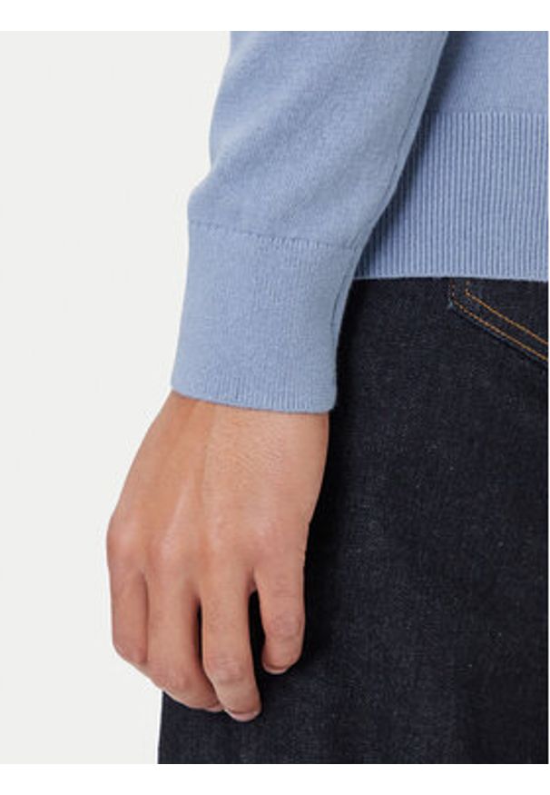 TOMMY HILFIGER - Tommy Hilfiger Sweter Essential Ssnl MW0MW39999 Niebieski Regular Fit. Kolor: niebieski. Materiał: bawełna