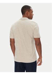 BOSS Polo Pe_Doubletowel 50539869 Beżowy Relaxed Fit. Typ kołnierza: polo. Kolor: beżowy. Materiał: bawełna #5