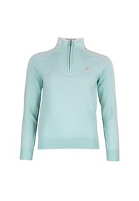 PEAK MOUNTAIN - Bardzowy golf 1/2 zamek damski Peak Mountain Adomino. Typ kołnierza: golf. Kolor: niebieski. Sport: golf #1