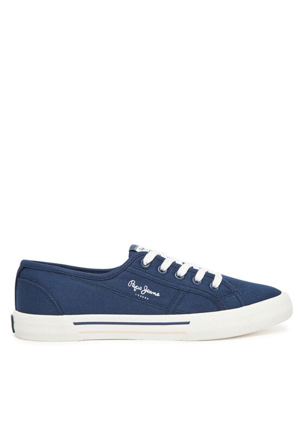 Pepe Jeans Tenisówki Brady Basic W PLS31287 Niebieski. Kolor: niebieski. Materiał: materiał