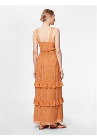 TwinSet - TWINSET Sukienka letnia 231TT2050 Pomarańczowy Regular Fit. Kolor: pomarańczowy. Materiał: wiskoza. Sezon: lato #4