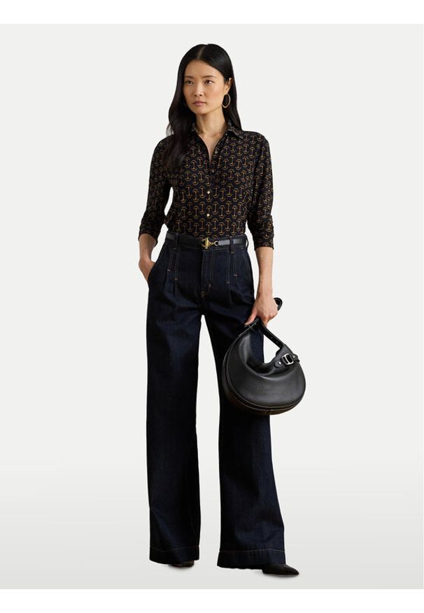 Lauren Ralph Lauren - LAUREN RALPH LAUREN Koszula 200P03717001 Granatowy Regular Fit. Kolor: niebieski. Materiał: syntetyk