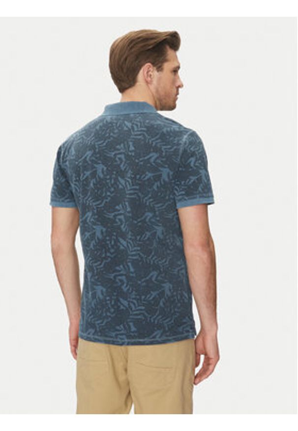 Blend Polo 20718251 Niebieski Regular Fit. Typ kołnierza: polo. Kolor: niebieski. Materiał: bawełna