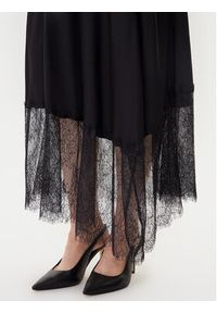 TwinSet - TWINSET Spódnica midi 252LL2TCC Czarny Regular Fit. Kolor: czarny. Materiał: wiskoza