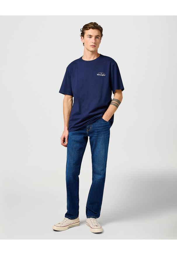 Wrangler - MESKIE SPODNIE WRANGLER TEXAS SLIM VINTAGE STORM 112362312. Styl: vintage