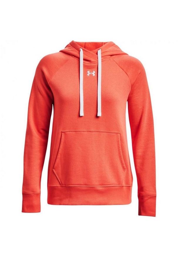 Under Armour - Bluza Z Kapturem Damska Polar Rival HB. Typ kołnierza: kaptur. Kolor: pomarańczowy, wielokolorowy, żółty. Materiał: polar