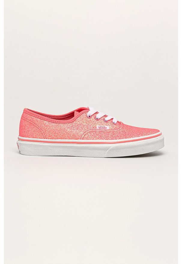 Vans - Tenisówki Neon Glitter Authentic. Nosek buta: okrągły. Zapięcie: sznurówki. Kolor: różowy. Materiał: syntetyk, materiał, guma. Szerokość cholewki: normalna