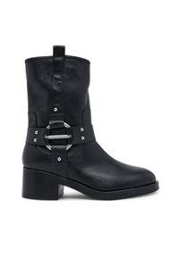 Karl Lagerfeld - KARL LAGERFELD Botki Brooklyn KL41770 Czarny. Kolor: czarny. Materiał: skóra