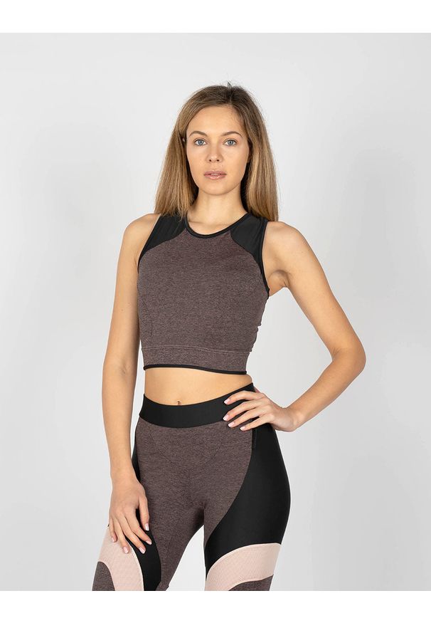 Trussardi Jeans - Trussardi Sport Legginsy | 44P00020 | Kobieta | Grafitowy. Stan: podwyższony. Kolor: szary. Materiał: poliester, elastan. Styl: sportowy