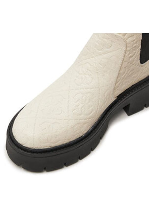 Guess Sztyblety Shuze FLTSHU FAL10 Biały. Kolor: biały. Materiał: skóra