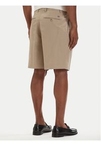 TOMMY HILFIGER - Tommy Hilfiger Szorty materiałowe Smart Casual MW0MW42670 Beżowy jasny Relaxed Fit. Okazja: na co dzień. Kolor: beżowy. Materiał: bawełna. Styl: casual #5