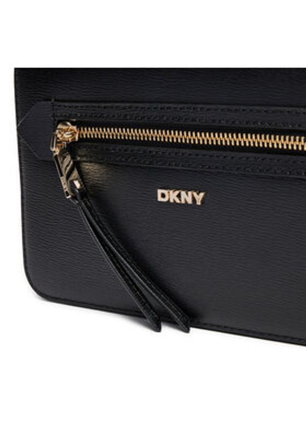DKNY Torebka Bryant Ave Md Flap C R42E3E21 Czarny. Kolor: czarny. Materiał: skórzane