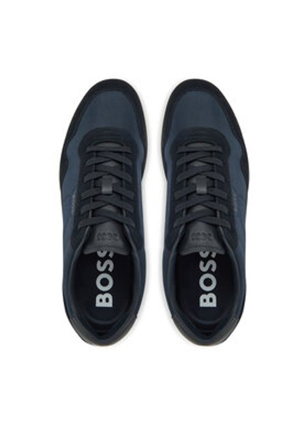 BOSS Sneakersy Titanium Sl 50536524 Granatowy. Kolor: niebieski. Materiał: materiał