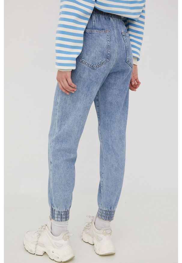 only - Only jeansy damskie high waist. Stan: podwyższony. Kolor: niebieski