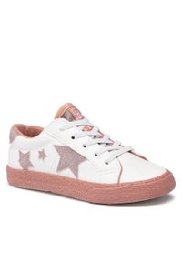 BIG STAR SHOES - Sneakersy Big Star Shoes FF374035 White/Lt.Pink. Kolor: biały. Materiał: skóra