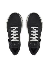 ecco - ECCO Sneakersy Exostride W Low Zip 83540351052 Czarny. Kolor: czarny. Materiał: materiał #3