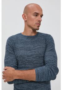 PRODUKT by Jack & Jones - Produkt by Jack & Jones Sweter męski. Okazja: na co dzień. Kolor: niebieski. Materiał: dzianina. Długość rękawa: długi rękaw. Długość: długie. Styl: casual #5