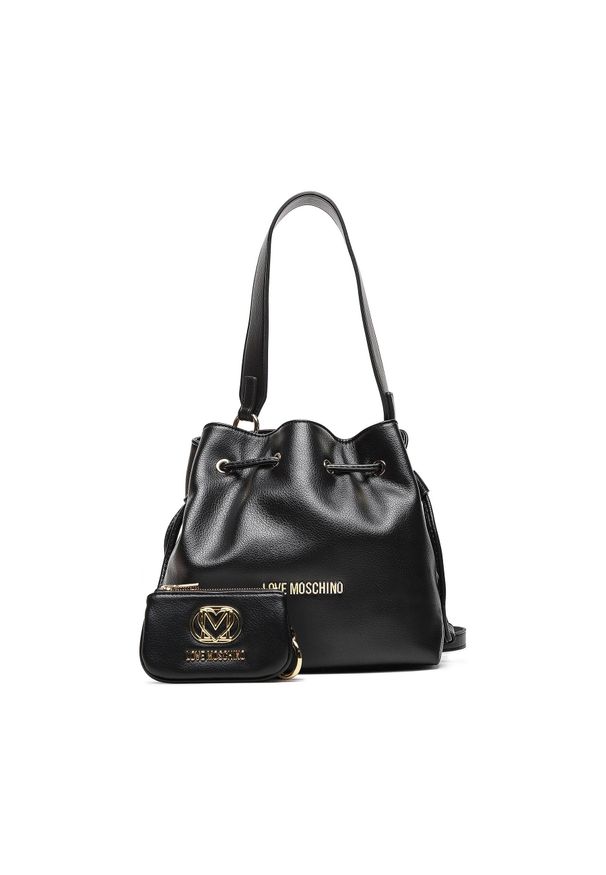 Love Moschino - Torebka LOVE MOSCHINO JC4091PP1HLN0000 Nero. Kolor: czarny. Materiał: skórzane
