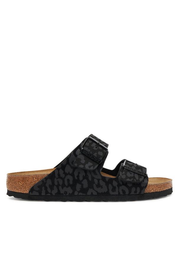 Birkenstock Klapki Arizona 1030563 Czarny. Kolor: czarny. Materiał: skóra