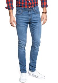 Mustang - SPODNIE MĘSKIE MUSTANG SPODNIE MĘSKIE Jeans Bosten Slim Fit Fresh Blue 1007660 5000 602. Styl: klasyczny, elegancki #1