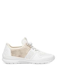Rieker Sneakersy L3254-80 Biały. Kolor: biały. Materiał: materiał