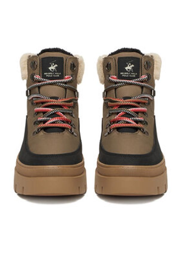 Beverly Hills Polo Club Trzewiki CEO-V12-1018 Brązowy. Kolor: brązowy. Materiał: materiał