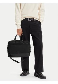 TOMMY HILFIGER - Tommy Hilfiger Torba na laptopa Th Nylon Travel Computer Bag AM0AM13470 Czarny. Kolor: czarny. Materiał: materiał #1