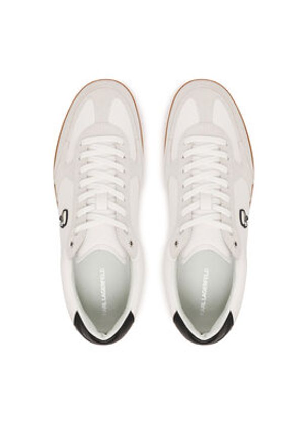 Karl Lagerfeld - KARL LAGERFELD Sneakersy Kandidate KL53833N Biały. Kolor: biały. Materiał: skóra, zamsz