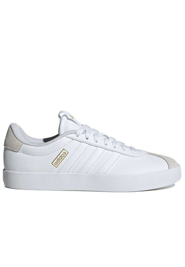 Adidas - Buty adidas VL Court 3.0 ID8795 - białe. Kolor: biały. Materiał: skóra, syntetyk, guma. Szerokość cholewki: normalna. Wzór: aplikacja
