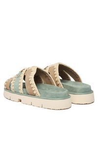 Mou Klapki MU.SW461014A Kolorowy. Materiał: skóra, zamsz. Wzór: kolorowy #3