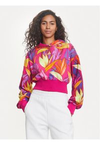 Adidas - adidas Bluza FARM JD6283 Różowy Loose Fit. Kolor: różowy. Materiał: bawełna