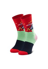 Happy-Socks - Skarpety wysokie unisex Happy Socks WSM01-4300 Kolorowy. Materiał: materiał. Wzór: kolorowy #1