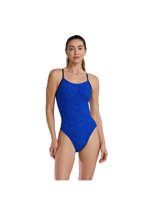 TYR - Kostium kąpielowy Tyr Durafast Elite Lapped CutoutFit - Niebieski – Rozmiar 26. Kolor: niebieski