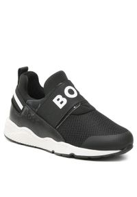 BOSS - Sneakersy Boss J29335 M Black 09B. Kolor: czarny. Materiał: materiał