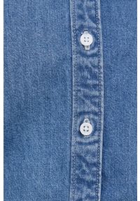 Levi's® - Levi's Koszula jeansowa A1883.0002 damska relaxed z kołnierzykiem klasycznym. Okazja: na spotkanie biznesowe. Typ kołnierza: kołnierzyk klasyczny. Kolor: niebieski. Materiał: jeans. Długość rękawa: długi rękaw. Długość: długie. Styl: klasyczny